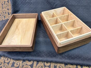 Tea Box: Walnut w/ 336-pc top in Ash - Image 3