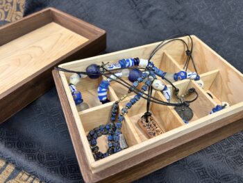 Tea Box: Walnut w/ 285-pc top in Osage Orange - Image 5