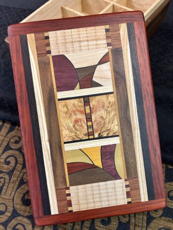 Tea Box: Walnut w/ 97-pc top in Padauk
