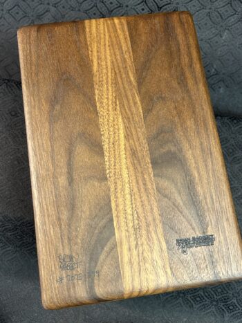 Tea Box: Walnut w/ 162-pc top in Zebrawood - Image 6