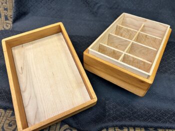 Tea Box: Tigerwood w/ 196-pc top in Purple Heart - Image 3