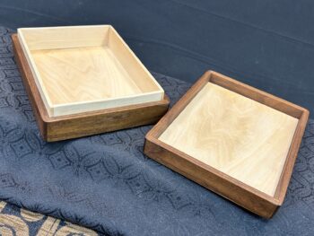 MID Size Box: Walnut w/ 277-pc top framed in Osage Orange - Image 3