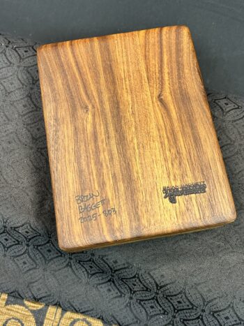 MID Size Box: Walnut w/ 277-pc top framed in Osage Orange - Image 4