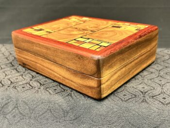 MID Sized Box: Walnut w/ 179 pc top in Padauk - Image 2