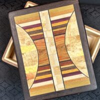MID Sized Box: Walnut w/ 120 pc top in Wenge