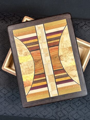 MID Sized Box: Walnut w/ 120 pc top in Wenge