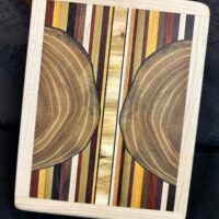 MID Sized Box: Walnut w/ 57 pc top in Maple