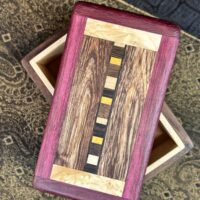 MINI: Walnut with 24-pc framed in Purple Heart