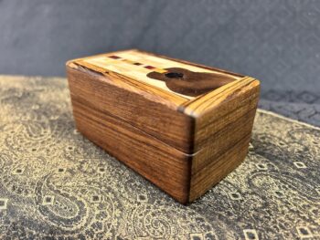 MINI: Walnut with 99-pc framed in Zebrawood (guitar motif) - Image 2