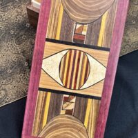 Full Size: Walnut w/ 93-pc top in Purple Heart