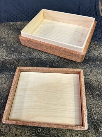 MID Size Box: Mahogany w/ 100-pc top framed in Wenge - Image 3