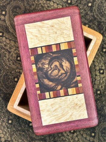 MINI: Tigerwood with 65-pc framed in Purple Heart