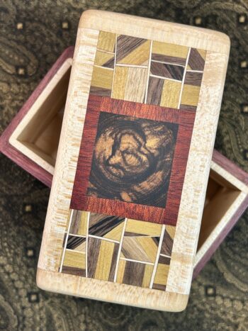 MINI: Purple Heart with 86-pc framed in Maple