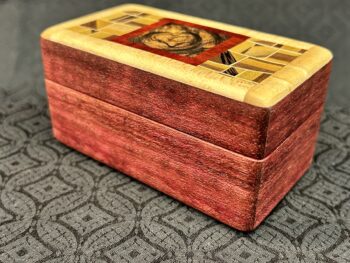 MINI: Purple Heart with 86-pc framed in Maple - Image 2