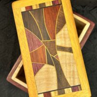 MINI: Purple Heart with 49-pc framed in Osage Orange
