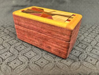 MINI: Purple Heart with 49-pc framed in Osage Orange - Image 2