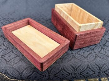 MINI: Purple Heart with 49-pc framed in Osage Orange - Image 3