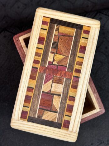 MINI: Purple Heart with 134-pc framed in Ash