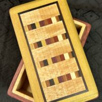 MINI: Purple Heart with 58-pc framed in Painted Poplar