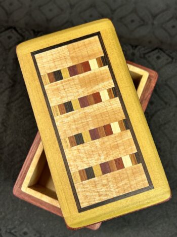 MINI: Purple Heart with 58-pc framed in Painted Poplar