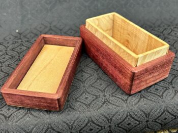 MINI: Purple Heart with 104-pc framed in Zebrawood - Image 3